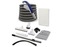 Cyclovac "Azure"  central vacuum with 1 Retraflex retractable hose, inlet, attachments and the installation kit - MLvac.com