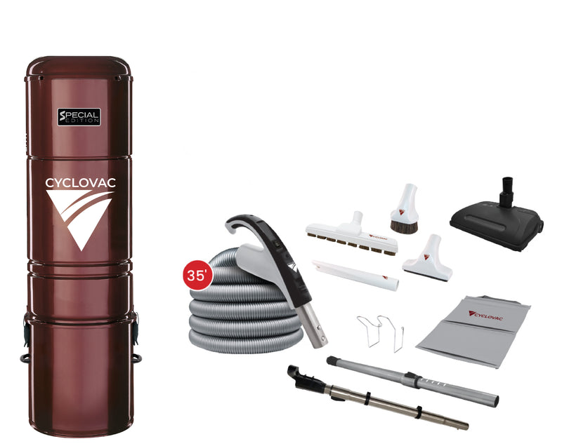 Manufacturer's Sale - Cyclovac Central vacuum VM2025 [hybrid] including electric attachment kit 110-24V