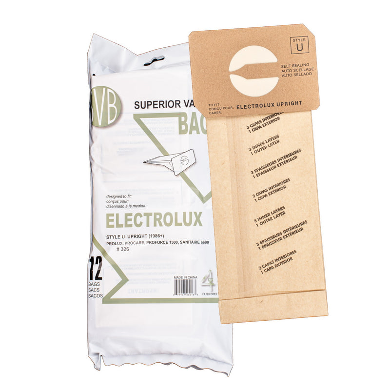 Electrolux 4-ply Paper Bags Style U - MLvac.com