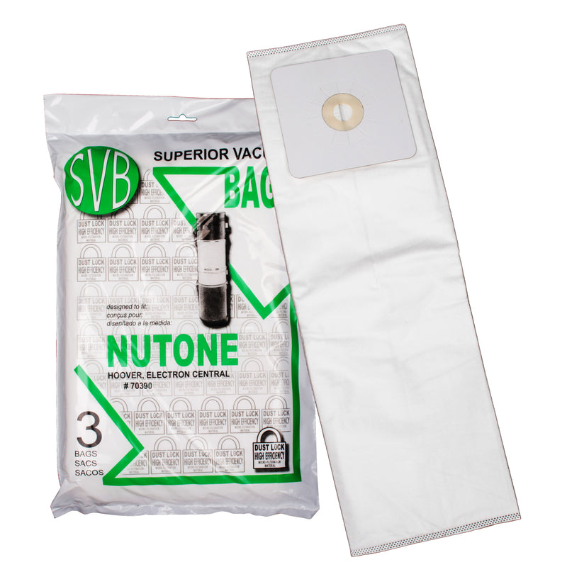 Central Vacuum CV2 replacement bags pack of 3, universal fit - MLvac.com