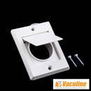 Vaculine Canplas Central Exhaust Vent Hood, 3 1/2" X 4 1/2", White