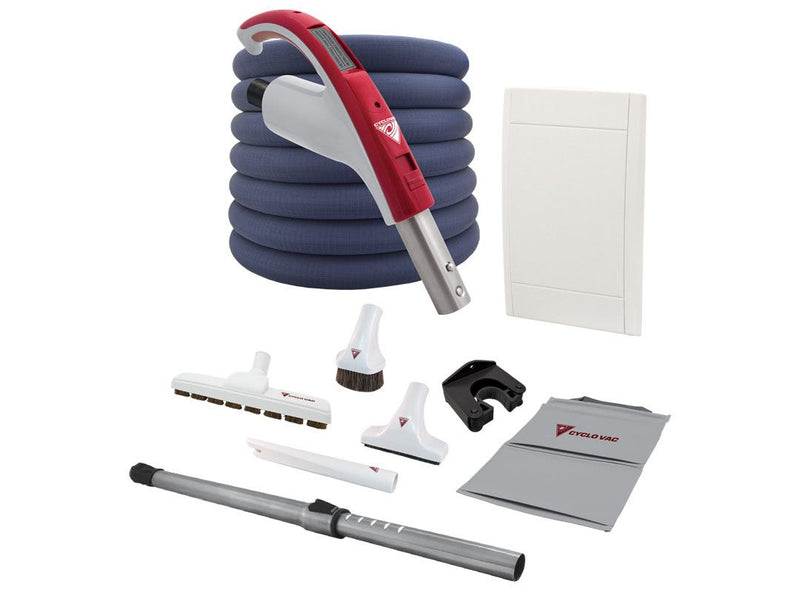 Cyclovac Attachment kit with Retraflex retractable hose - Standard handle