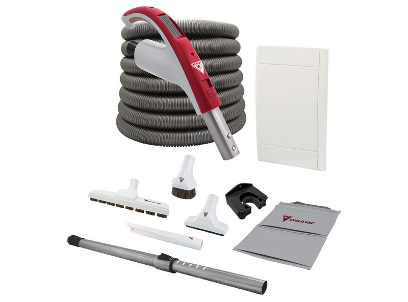 Cyclovac Attachment kit with Retraflex retractable hose - Standard handle