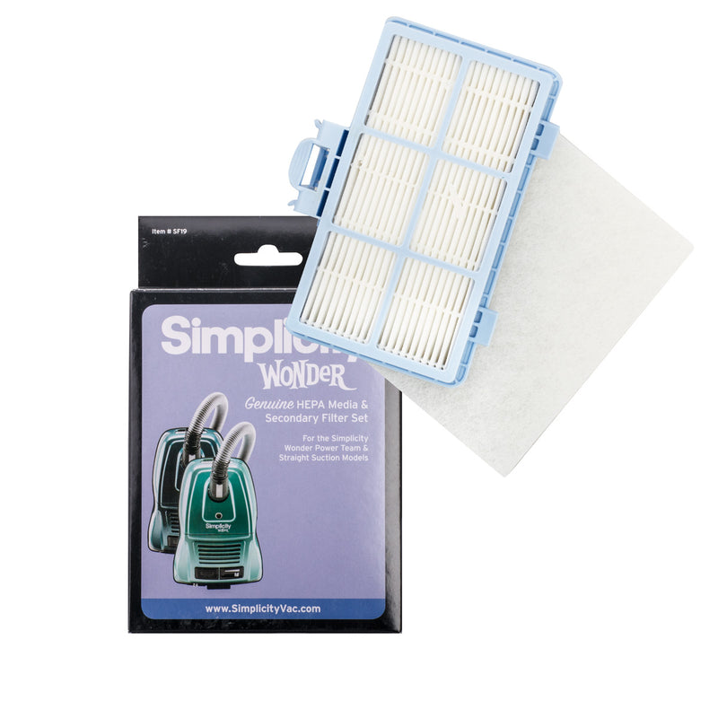 SF19 Simplicity OEM Filter Set HEPA - MLvac.com