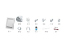 Installation kit for Deco Vac wall inlet [3 white inlets kit] 13 PVC pipes 45" (114.3 cm) included