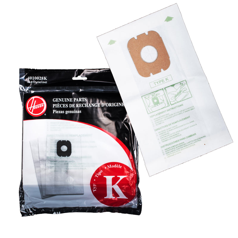 Hoover OEM Paper Bags Type K - MLvac.com