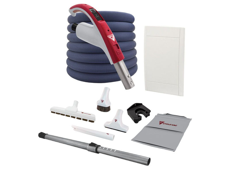 Cyclovac Attachment kit with Retraflex retractable hose - Wireless handle